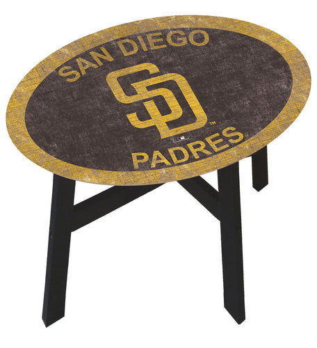 San Diego Padres Team Color Wood Side Table