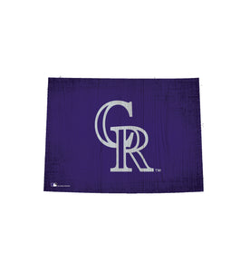 Colorado Rockies Team Color Logo State Sign