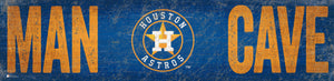 Houston Astros Man Cave Sign - 6"x24"
