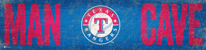 Texas Rangers Man Cave Sign - 6"x24"