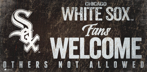 Chicago White Sox Fans Welcome Wood Sign