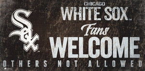 Chicago White Sox Fans Welcome Wood Sign