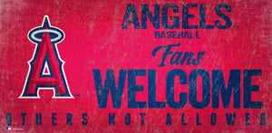Los Angeles Angels Fans Welcome Wood Sign 