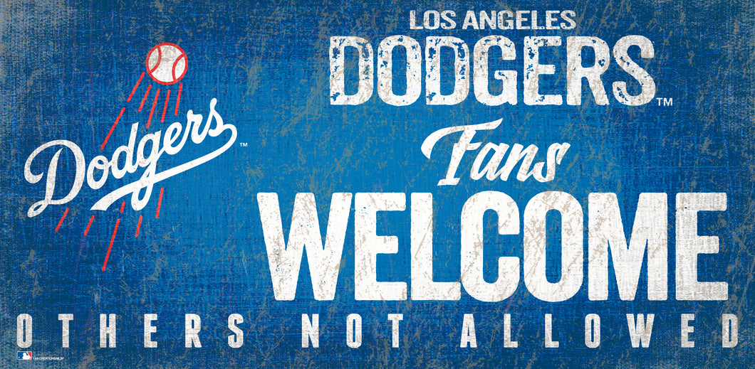 Los Angeles Dodgers Fans Welcome Wood Sign - 12