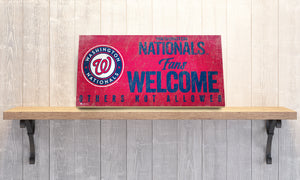 Washington Nationals Fans Welcome Wood Sign