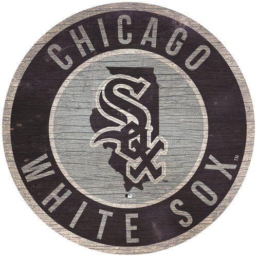 Chicago White Sox Circle State Sign - 12