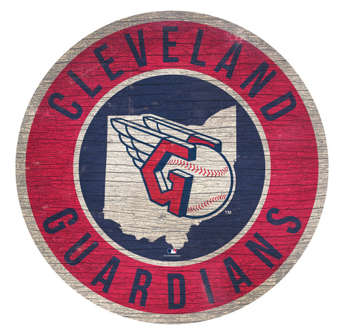 Cleveland Guardians Circle State Sign - 12