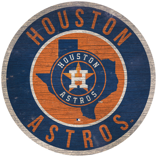 Houston Astros Circle State Sign - 12