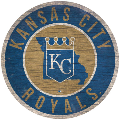 Kansas City Royals Circle State Sign - 12