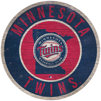 Minnesota Twins Circle State Sign - 12