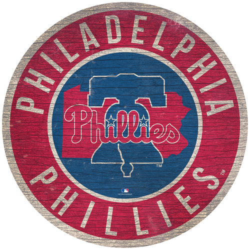 Philadelphia Phillies Circle State Sign - 12
