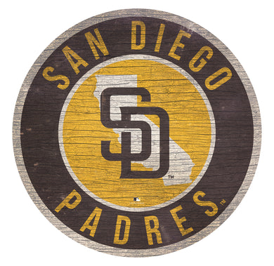 San Diego Padres Circle State Sign - 12