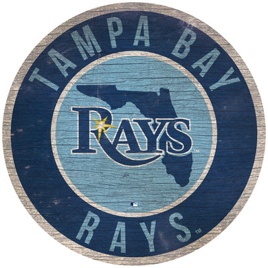 Tampa Bay Rays Circle State Sign - 12