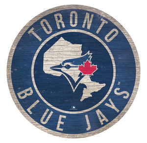 Toronto Blue Jays Circle State Sign - 12"
