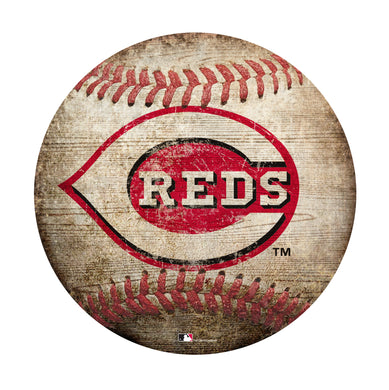Cincinnati Reds Baseball Shaped Sign