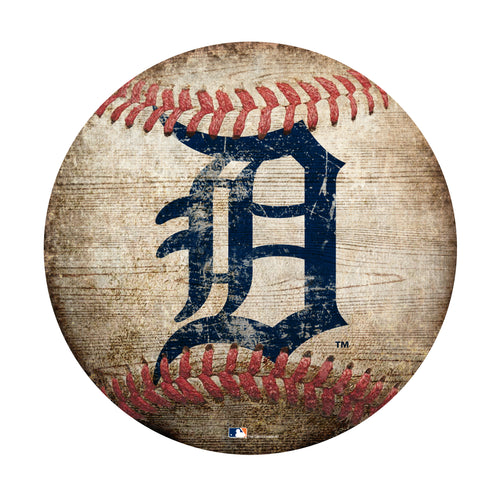 Detroit Tigers Baseball Shaped Sign