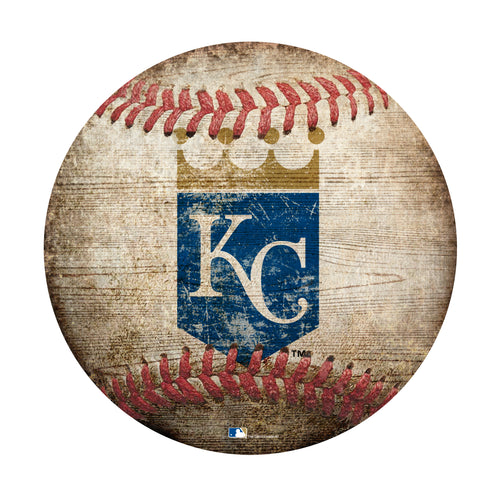 Kansas City Royals Baseball Shaped Sign