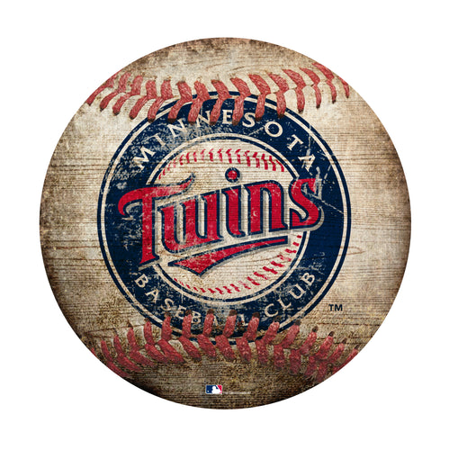 Minnesota Twins Baseball Shaped Sign