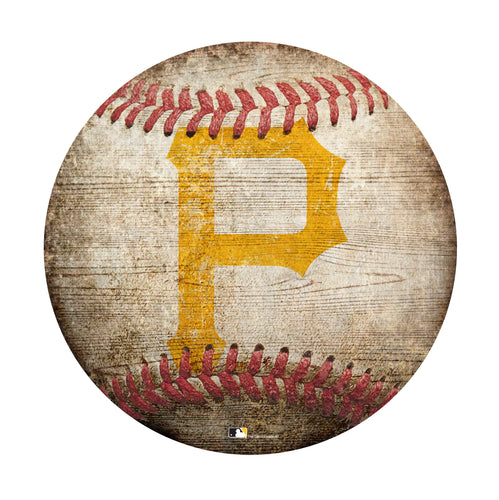 Pittsburgh Pirates Baseball Shaped Sign