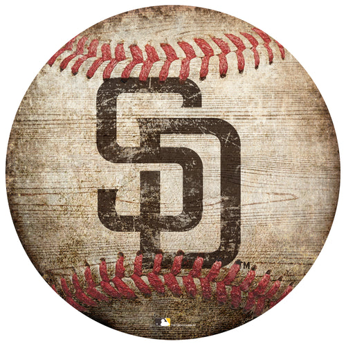 San Diego Padres Baseball Shaped Sign -12