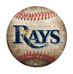 Tampa Bay Rays Baseball Shaped Sign