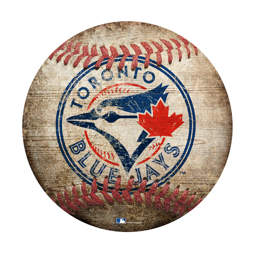 Toronto Blue Jays Baseball Shaped Sign