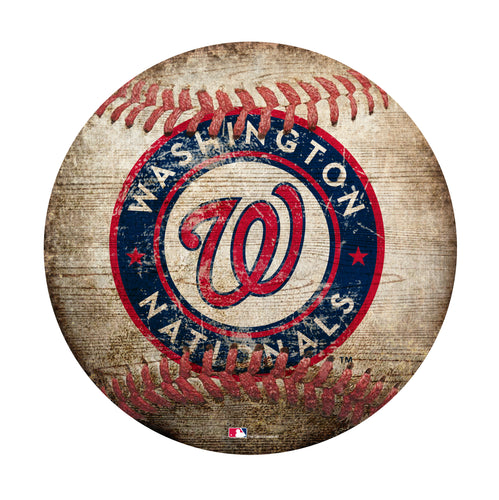 Washington Nationals Baseball Shaped Sign