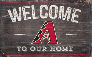 Arizona Diamondbacks Welcome To Our Home Sign - 11"x19"