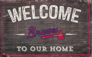 Atlanta Braves Welcome To Our Home Sign 