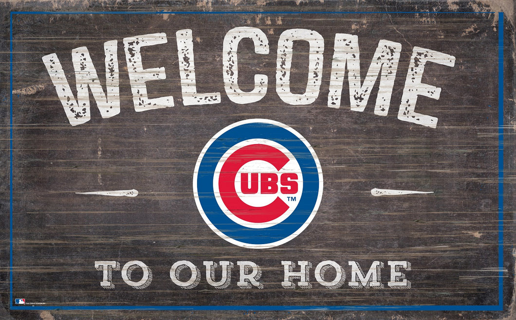 Chicago Cubs Welcome To Our Home Sign - 11