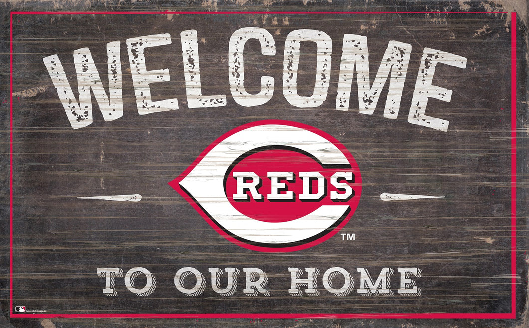 Cincinnati Reds Welcome To Our Home Sign - 11