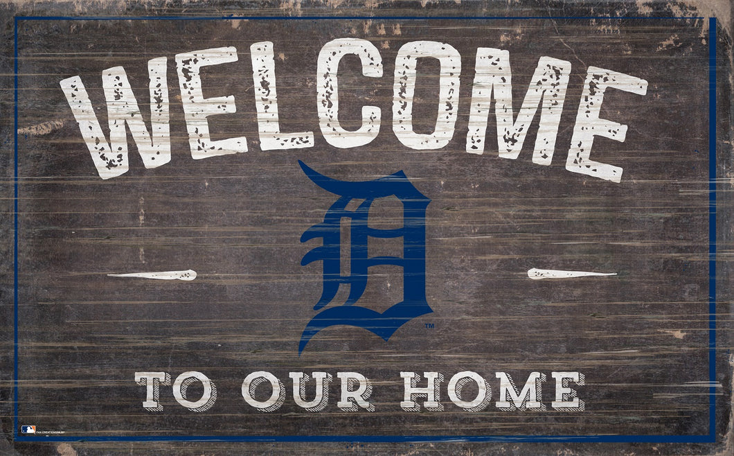 Detroit Tigers Welcome To Our Home Sign - 11