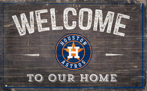 Houston Astros Welcome To Our Home Sign - 11"x19"
