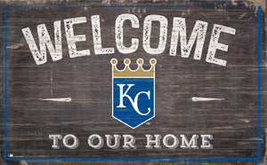 Kansas City Royals Welcome To Our Home Sign - 11"x19"