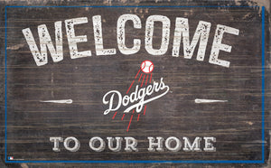 Los Angeles Dodgers Welcome To Our Home Sign - 11"x19"
