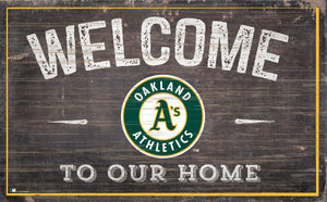 Oakland Athletics Welcome To Our Home Sign - 11"x19"