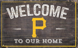 Pittsburgh Pirates Welcome To Our Home Sign - 11"x19"