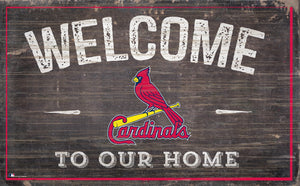 St. Louis Cardinals Welcome To Our Home Sign - 11"x19"