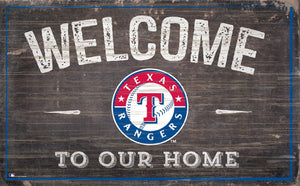 Texas Rangers Welcome To Our Home Sign - 11"x19"