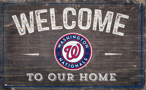 Washington Nationals Welcome To Our Home Sign - 11"x19"