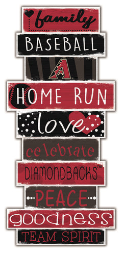 Arizona Diamondbacks Celebrations Stack Wood Sign -24