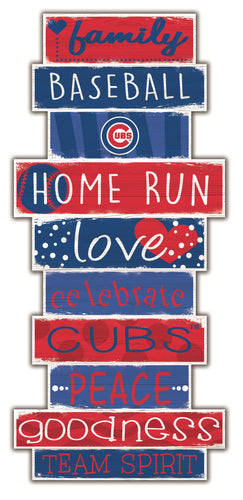 Chicago Cubs Celebrations Stack Wood Sign -24