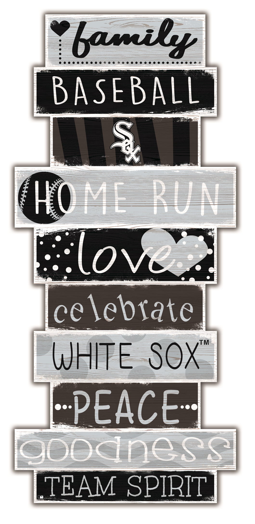 Chicago White Sox Celebrations Stack Wood Sign -24