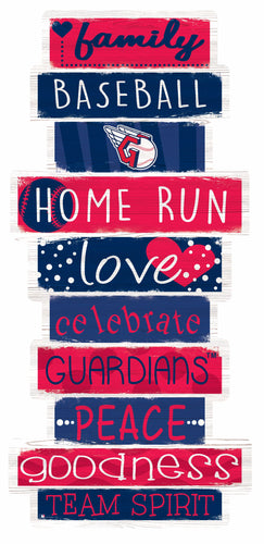 Cleveland Guardians Celebrations Stack Wood Sign -24