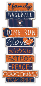 Houston Astros Celebrations Stack Wood Sign -24"
