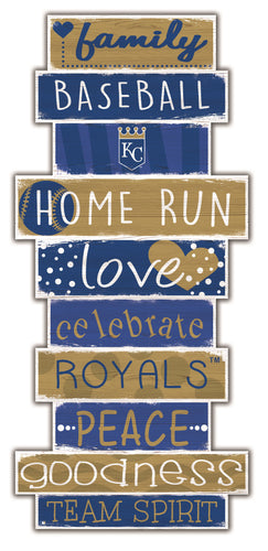 Kansas City Royals Celebrations Stack Wood Sign -24