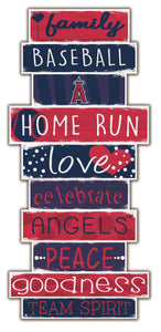 Los Angeles Angels Celebrations Stack Wood Sign -24"