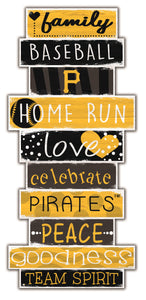 Pittsburgh Pirates Celebrations Stack Wood Sign -24"