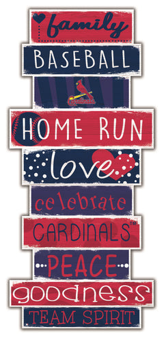 St. Louis Cardinals Celebrations Stack Wood Sign -24
