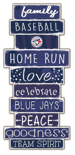 Toronto Blue Jays Celebrations Stack Wood Sign -24